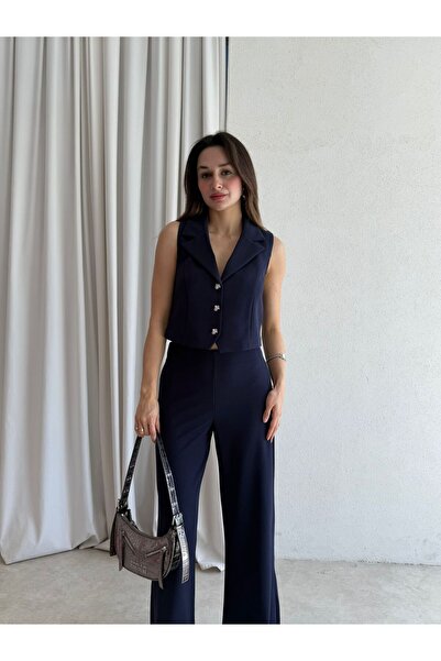 Mooi Butik Seppa Suit 4862 - Navy Blue