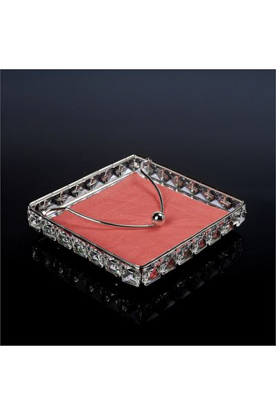 Hinora Crystal Square Non-Square Napkin Holder 21X21Cm