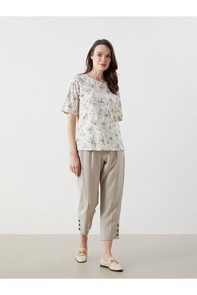 LC Waikiki Crew Neck Floral Women's T-Shirt