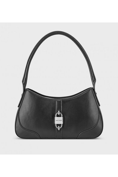 Nine West Wesson Logo Metal Shoulder Bag