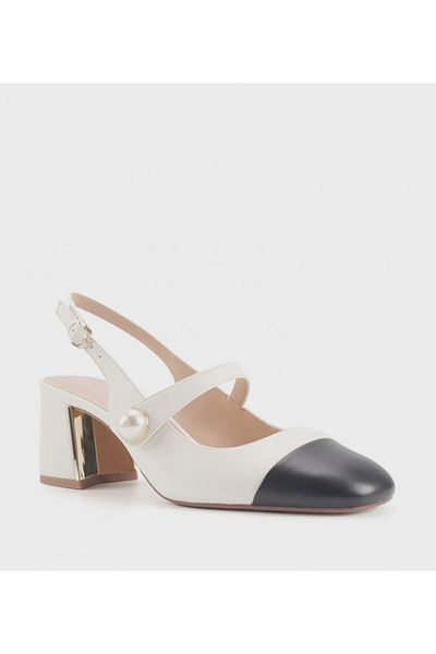 Nine West Nine West Enta Cap Toe Slingback Mary Jane Pumps