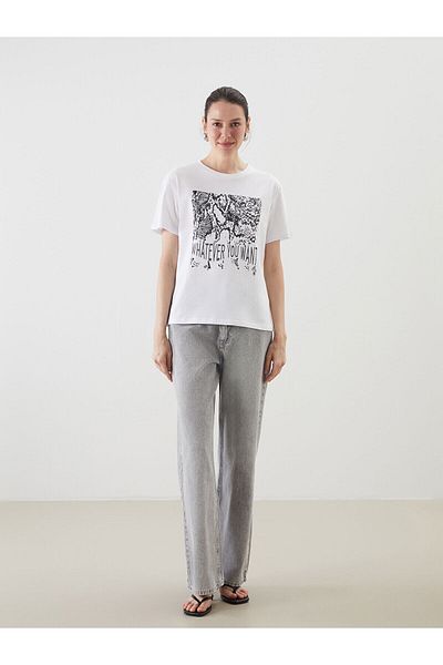 LC Waikiki Crew Neck Printed Women's T-Shirt