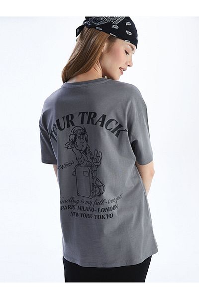 LC Waikiki Nostalgic Monkey Printed Women's T-Shirt