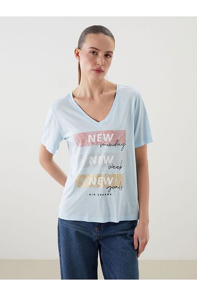 LC Waikiki Tricou de damă cu decolteu în V