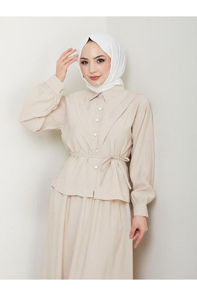 PALME D'OR Women's Cupra V Patlı Elmes Buttoned Skirt Suit