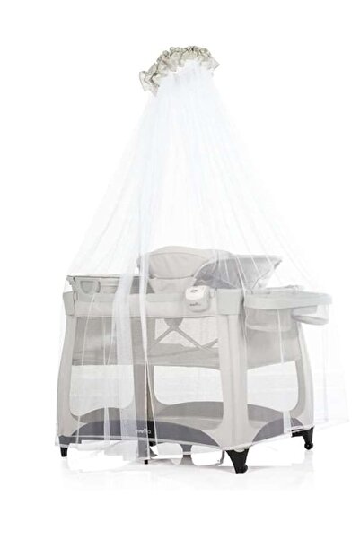 BabyCara سرير أطفال ذكي متعدد الوظائف قابل للطي 4 في 1 مع ناموسية 115 × 70 سم