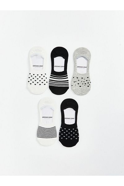 LC Waikiki Patterned Women's Ballerina Socks 5-Pack