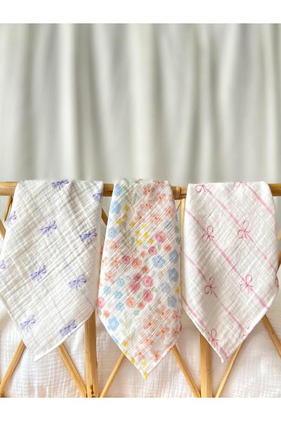 Zezig Muslin Handkerchief Set (3 Pieces) - Lifk