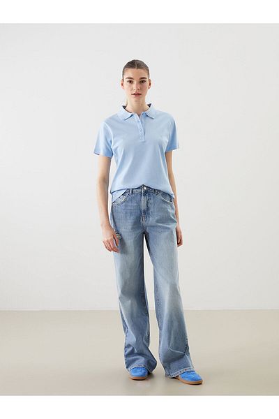 LC Waikiki Tricou de damă cu guler polo piqué