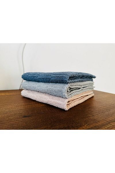 Shopyteks Σετ πετσετών χεριών & προσώπου 3 τεμαχίων 50x90 cm Jacquard