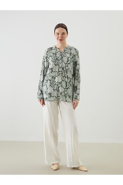 LC Waikiki Wacky Collar Patterned Women's Blouse