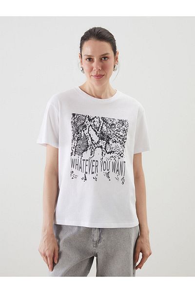 LC Waikiki Crew Neck Printed Women's T-Shirt