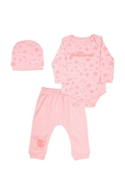 falcomini Baby Girl 3-Piece Bodysuit Set 0/9 Months