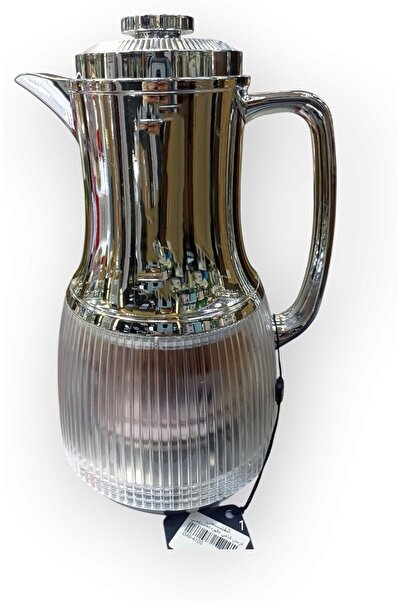 Other ترمس سعة 1.0 لتر - شفاف أنيق وفضي - صديق للبيئة، مقاوم للتسرب، يحتفظ با...