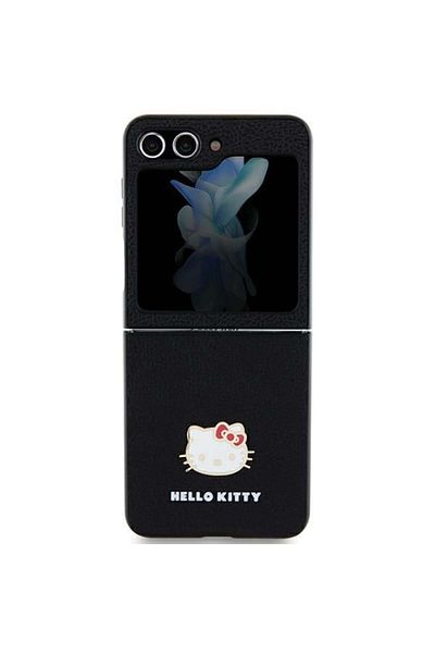 Hello Kitty Case for Samsung Galaxy Z Flip5, Hardcase IML, Hello Kitty - Black