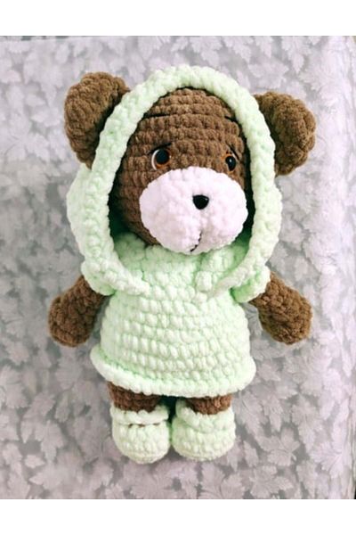 Superbaby Urs din fir catifelat – jucarie handmade