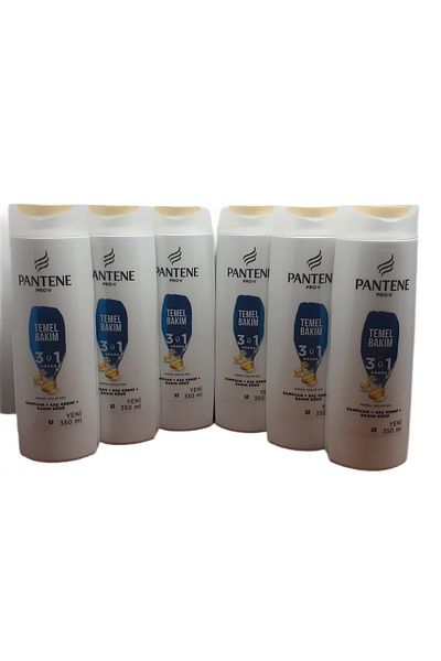 Pantene Basic Care 3 in 1 350 ml Shampoo X 6 Pieces