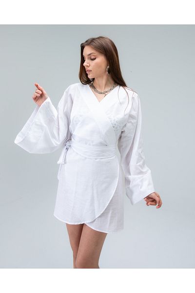 Tt Line Women's Cotton Linen Flow Kimono