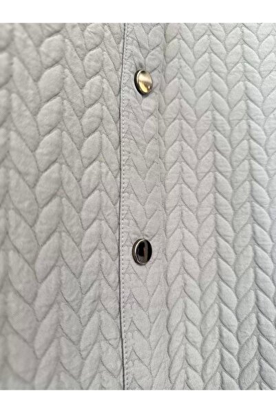 Invee İNVEE 7039 Baklava Desenli Kapitone Kap - Gri