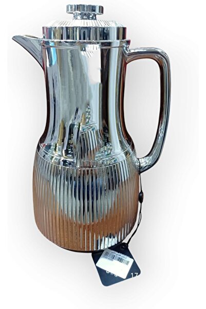 Other ترمس سعة 1.0 لتر - فضي وذهبي أنيق - صديق للبيئة، مقاوم للتسرب، يحتفظ با...