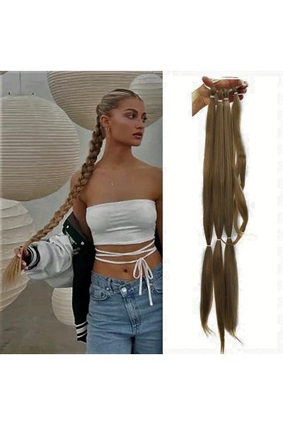 animis beauty Light Satin hair, for braiding, special synthetic fibers that imitate natural hair, 80 cm