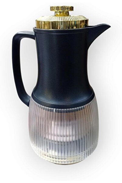 Other ترمس سعة 1.0 لتر - أسود وذهبي أنيق - صديق للبيئة، مقاوم للتسرب، يحتفظ ب...