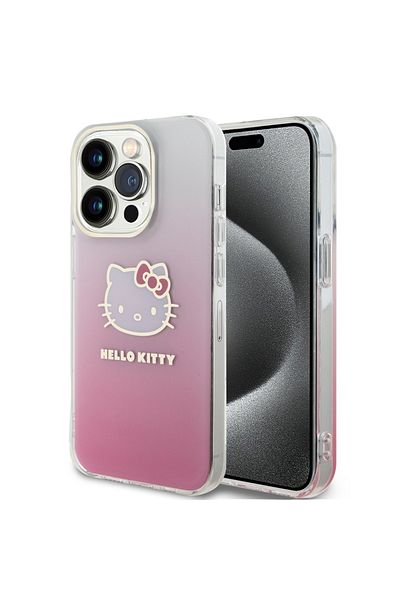 Hello Kitty Case for iPhone 15 Pro, Hardcase IML, Hello Kitty - Pink