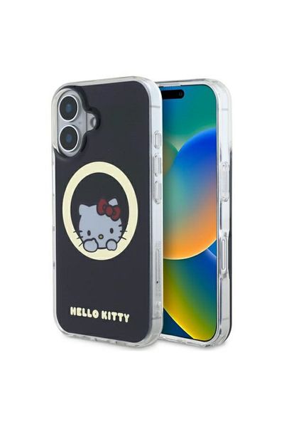 Hello Kitty Case For Iphone 16, Hardcase Iml, - Black