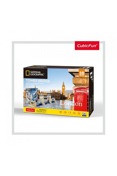 Cubic Fun Cubic Fun - Puzzle 3D + Broșură - Tower Bridge 120 Piese