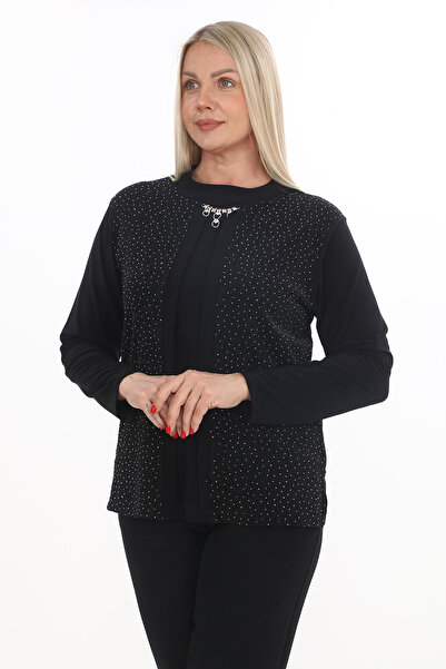 AfifeCOLLECTİON بلوزة الأم ذات مظهر خارجي ملابس السهرة بلوزة