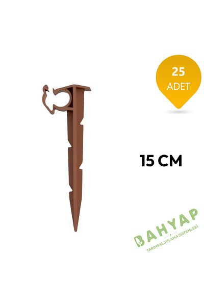 Bahyap Drip Irrigation Clip Pipe Fixing Pile 15cm Short - 25 Pieces