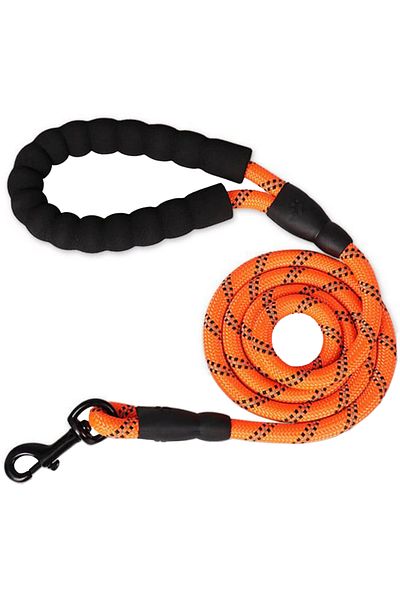 REDz Accessories Lesă Guardian, mâner din spumă moale, lungime 2 m, material textil durabil, portocaliu