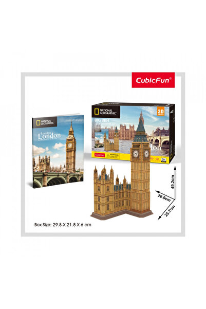 Cubic Fun - 3D Puzzle+Booklet-Big Ben 94 Pieces