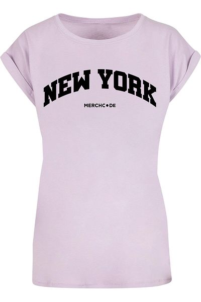 Merchcode Damen Ladies New York Wording - T-shirt