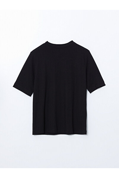 LC Waikiki طاقم الرقبة تي شيرت المرأة كبيرة الحجم