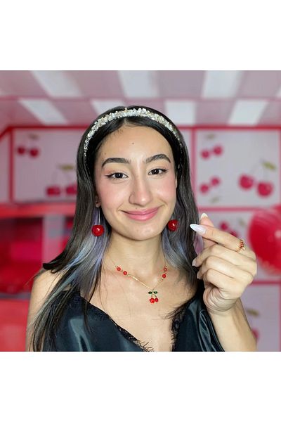 Elifsu Jewelry Blackpink Jisoo Necklace with Natural Stones