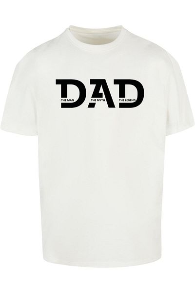Merchcode Herren Fathers Day - The Man, The Myth, The Legend Heavy Oversize Tee