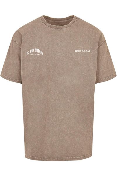 Merchcode Herren Barely Awake Acid Washed Heavy Oversized Tee