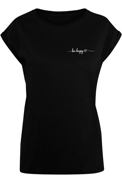 Merchcode Damen Ladies Be Happy T-Shirt