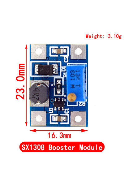Si Tai&SH 5 قطع SX1308 5 قطع MT3608 DC-DC وحدة إمداد الطاقة الداعمة للوحة رفع...