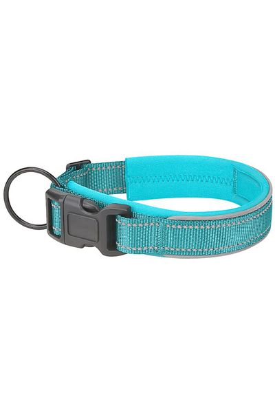 REDz Accessories Zgardă reflectorizantă pentru câini, mărimea S, reglabilă, nailon, albastră