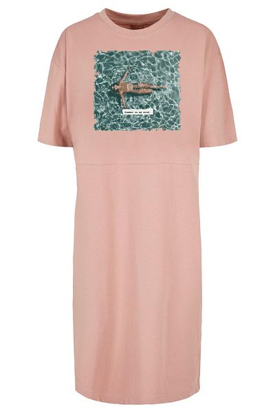 Merchcode Damen Ladies Summer - On My Mind Übergroßes Schlitzkleid