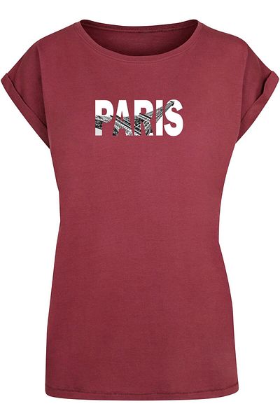 Merchcode Damen Ladies Paris Eiffel Tower T-shirt