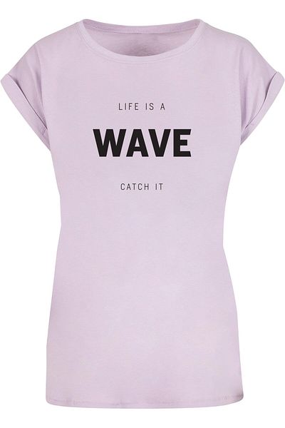 Merchcode Damen Ladies Summer - Life Is A Wave T-shirt