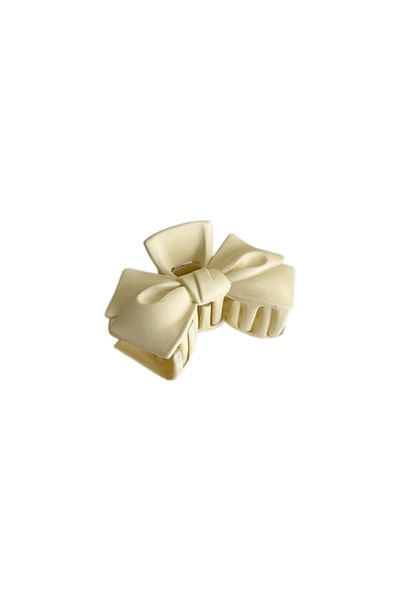 REDz Accessories Clamă de păr cu fundă, model la modă, albă