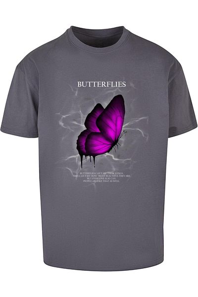 Merchcode Herren Butterflies Heavy Oversized Tee