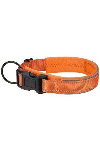 REDz Accessories Zgardă reflectorizantă pentru câini, mărimea S, reglabilă, nailon, portocalie