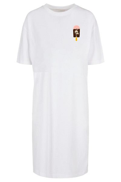 Merchcode Damen Ladies Summer - Icecream Oversized Slit Dress