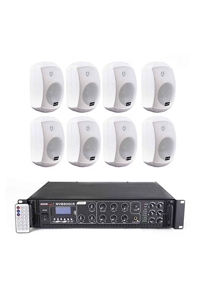 NO BRAND Restaurant Sound System 8 Speakers Master Audio XB640W, Bluetooth, USB, 320W