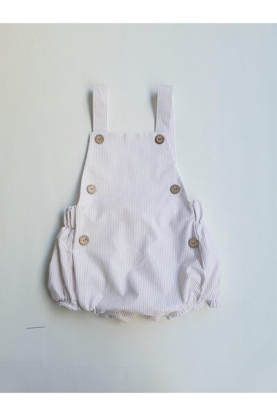 ikokokids Men's Blue Striped Slopet with Button Detail